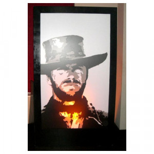 Clint Eastwood Silhouette Panel