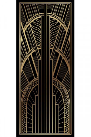 Art Deco Pull Up Banner 1