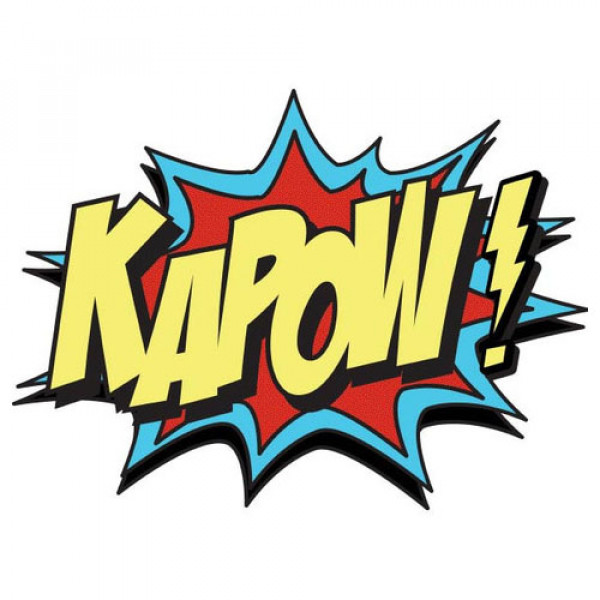 Party Props for Hire “Kapow” Comic Book Sign