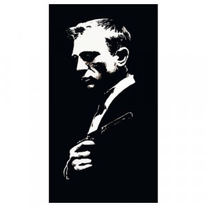 Daniel Craig 1 Silhouette Panel