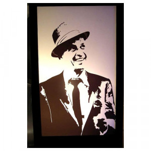 Frank Sinatra Silhouette Panel