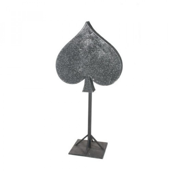 Glittered Spade on Stand