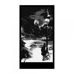 Lampost and Girl Silhouette Panel